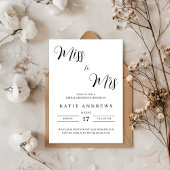 Mlle à Mme Bridal Shower Invitation