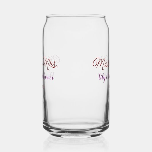 Mlle à Mme douche nuptiale ajouter nom date année  (Droite)