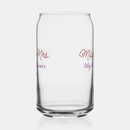 Mlle à Mme douche nuptiale ajouter nom date année  (Gauche)