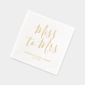 Mlle à Mme Elegant Boho Chic Fête des mariées (Gauche)