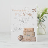 Mlle à Mme Fête des mariées Invitation (Debout devant)