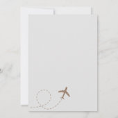 Mlle à Mme Fête des mariées Invitation (Dos)