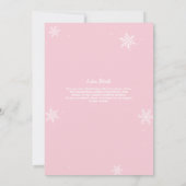 Mlle à Mme Pink Fête des mariées Invitation de Noë (Dos)