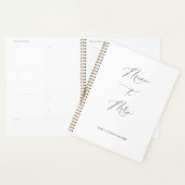Mlle à Mme Wedding planner Calendrier Livre nuptia (Devant avec enveloppe)
