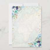 Mlle de fleurs de carte de remerciements à Mme (Dos)