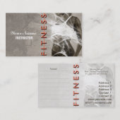 Mlle Fitness - carte de visite (Devant / Derrière)