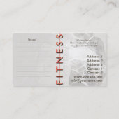 Mlle Fitness - carte de visite (Dos)