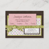 Mlle. Jen Candy Chubby Cartes de visite (Dos)