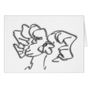 Mlle Mme Silver Aries Carte de voeux d'anniversair