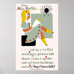 Mlle Muffet. Affiche de 1940 faisant la promotion 