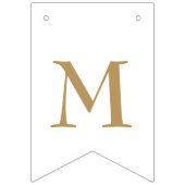 Mlle orientée nautique à Mme - bannière nuptiale (Troisième drapeau)