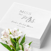 Mlle personnalisée à Mme Foil Fête des mariées