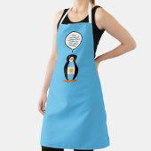 Mlle Pingouin Drapeau Argentin en tablier parlant (Insitu)