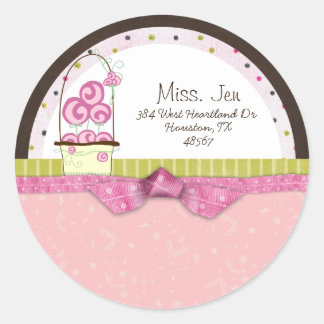 Mlle. Stickers Étiquette de messagerie Jen Candy