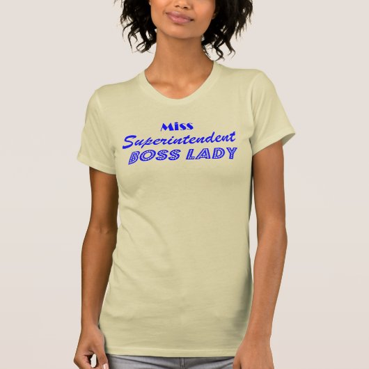 Mlle Surintendant Chef Dame T-Shirt (Devant)