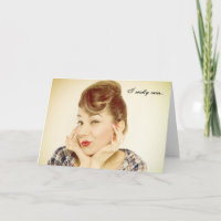 Mlle Votre Carte De Voeux Vibe Retro