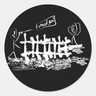 Mlle vous - autocollant