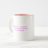 Mlle Wisenheimer Definition Mug - ROSE (Devant gauche)