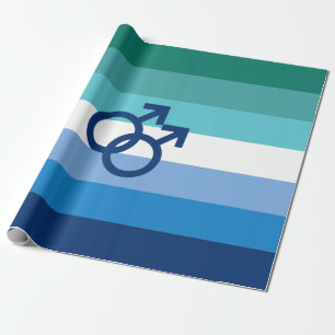 MLM Gay Male Pride Flag Cadeaupapier
