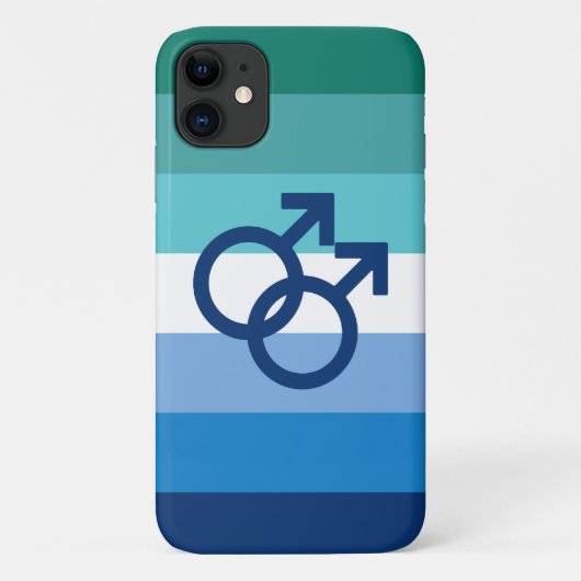 MLM Gay Male Pride Flag Case-Mate iPhone Case (Achterkant)