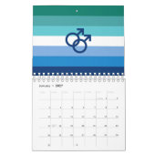 MLM Gay Male Pride Flag Kalender (Jan 2027)
