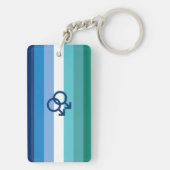MLM Gay Male Pride Flag Sleutelhanger (achterkant)