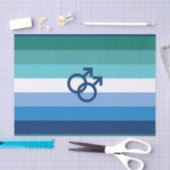 MLM Gay Male Pride Flag Tissuepapier (Craft)