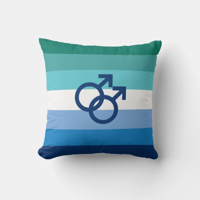MLM Heren Pride Vlag Kussen (Voorkant)