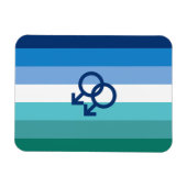MLM Heren Pride Vlag Magneet (Horizontaal)
