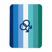 MLM Heren Pride Vlag Magneet (Verticaal)