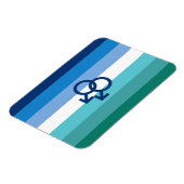 MLM Heren Pride Vlag Magneet (Linkerzijde)