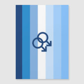 MLM Heren Pride Vlag Magnetische Uitnodiging (Voorkant)