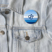 MLM Heren Pride Vlag Ronde Button 5,7 Cm (In situ)