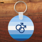 MLM Heren Pride Vlag Sleutelhanger (Voorkant)