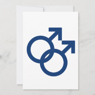 MLM Homoseksuele Man Geslachts Symbool Feestdagenkaart