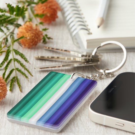 MLM Pride Flag Sleutelhanger (Voorkant Rechts)