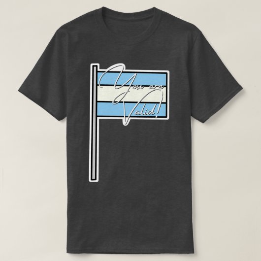 MLM Pride Youre Valid Flag T-shirt (Design voorkant)