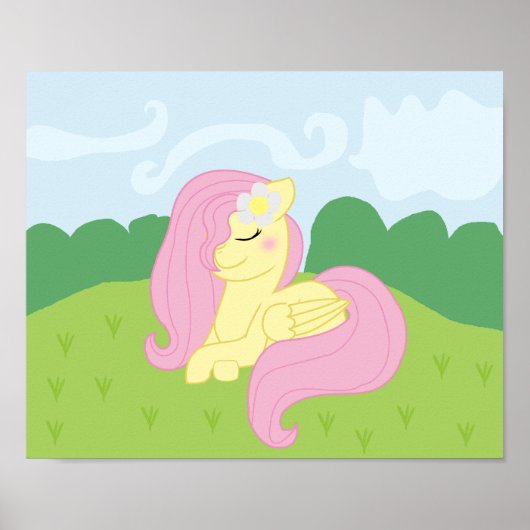 Mlp Fluttershy dessiné dans son propre poster de s (Devant)
