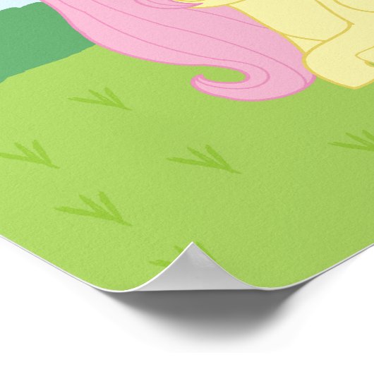Mlp Fluttershy dessiné dans son propre poster de s (Coin)