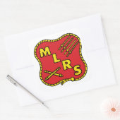 MLRS Veldartillerie Vierkante Sticker (Envelop)
