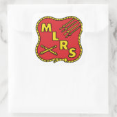 MLRS Veldartillerie Vierkante Sticker (Tas)