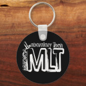 MLT GRUNGE TEKST MEDISCHE LABORATORIUMTECHNICUS SLEUTELHANGER (Voorkant)