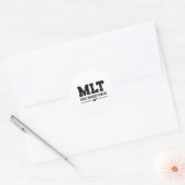 MLT Medical Laboratory Technician Science Lab Tech Ronde Sticker (Envelop)