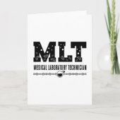 MLT Medische Laboratoriumtechnicus Wetenschapslabo Kaart (Voorkant)