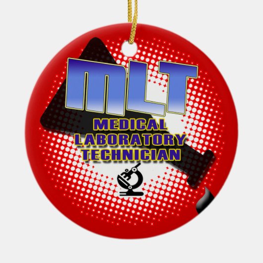 MLT ORNAMENT FLASK MEDICAL LAB TECH CHRISTMAS (Voorkant)