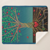 MLTS Compassion Tree Sherpa Blanket medium Deken (Voorkant (horizontaal))