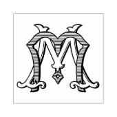 MM Monogram MM Logo Rubber Inktstempel Rubberstempel (Afrduk)