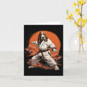 Mma Bet Hound Dog Karate Kaart (Gele Bloem)