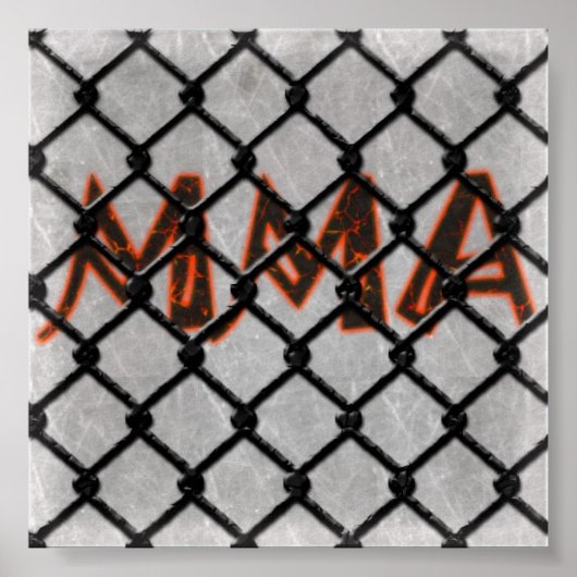 MMA Caged Poster (Voorkant)
