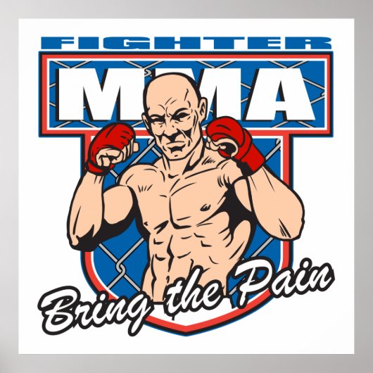MMA Fighter Poster (Voorkant)